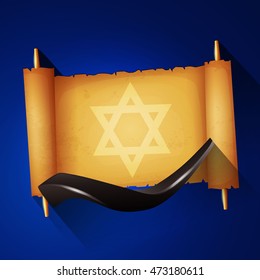 Jewish holiday Yom kippur background.