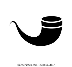 jewish horn icon vector isolated