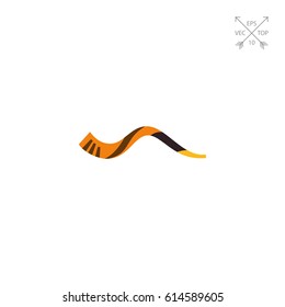 Jewish horn shofar icon