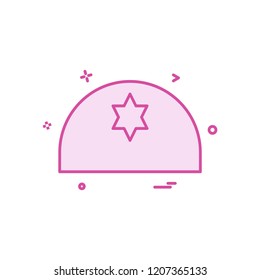 Jewish icon design vector