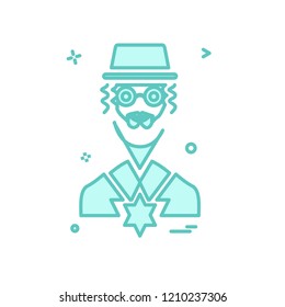 jewish icon design vector 