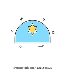 Jewish icon design vector