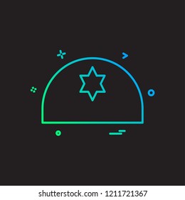 Jewish icon design vector