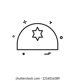 Jewish icon design vector