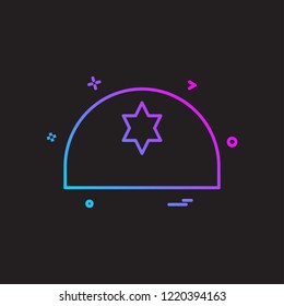 Jewish icon design vector