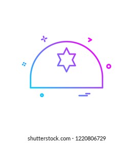 Jewish icon design vector