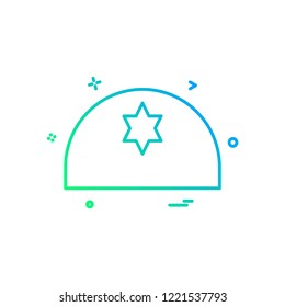 Jewish icon design vector