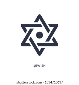 jewish icon. Simple element illustration from magic concept. jewish editable symbol design on white background. Can be use for web and mobile.