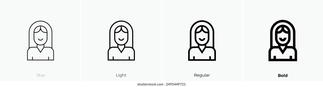 jewish icon. Thin, Light Regular And Bold style design isolated on white background