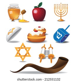 Jewish icons EPS 10 vector