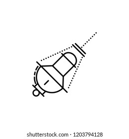 Jewish incense icon. Element of Jewish icon for mobile concept and web apps. Thin line Jewish incense icon can be used for web and mobile
