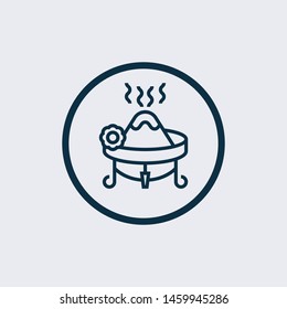 jewish incense icon in trendy design style. jewish incense icon isolated on white background. jewish incense vector icon simple and modern flat symbol for web site, mobile, logo, app
