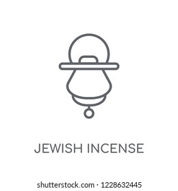 Jewish Incense linear icon. Modern outline Jewish Incense logo concept on white background from Religion-2 collection. Suitable for use on web apps, mobile apps and print media.