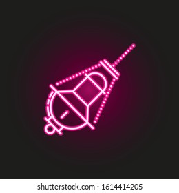 Jewish incense neon style icon. Simple thin line, outline vector of judaism icons for ui and ux, website or mobile application