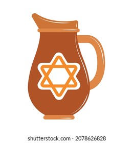 jewish jar with star icon