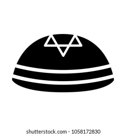 Jewish kippah icon