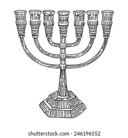 Jewish menorah