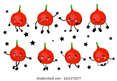 Jewish New Year, Yom Kippur, Tishrei, Rosh Hashana
GUANGDONG FRUIT character. Cute cartoon lackey with arms and legs. Set of vegetablesisolated on a white background ...