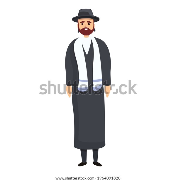 Jewish Priest Icon Cartoon Jewish Priest Stock Vector (royalty Free 