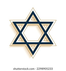 jewish religious star symbol background for israel culture vector