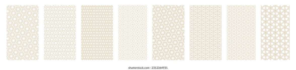 Jewish seamless pattern with abstract line David stars in Arabic vintage style vector illustration svg