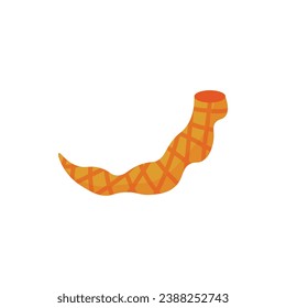 Jewish shofar on white background