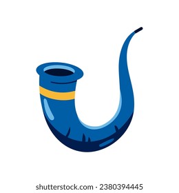 jewish shofar religion illustration vector