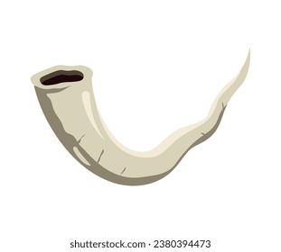 jewish shofar symbol illustration vector