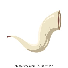 jewish shofar traditional illustration vector