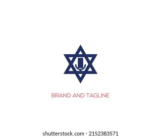 Jewish Star David Six Pointed Star Stock Vector Royalty Free