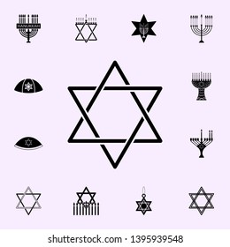 jewish star icon. Hanukkah icons universal set for web and mobile