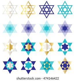 Jewish star pattern