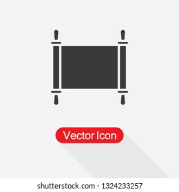 Jewish Torah Icon Vector Illustration Esp10