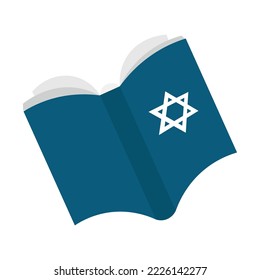 Jewish Torah on white background