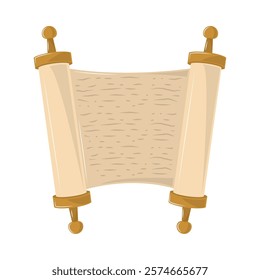 jewish torah scroll isolated design