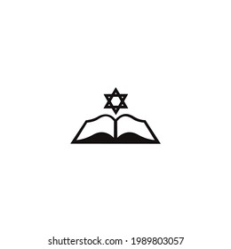 Jewish Torah Vector Icon On A White Background