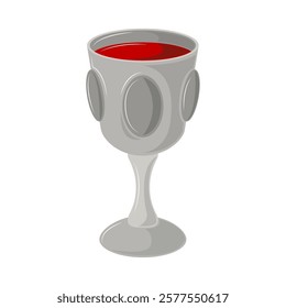 jewish wine cup isolated design