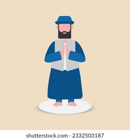 Jews or Jewish people are wearing traditional dress.Also called them Yehudi. Jew, any person whose religion is Judaism.Initially called them Hebrews, were known as Israelis.