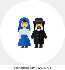 Jews in traditional dress icon