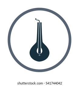 Jew's-harp music instrument icon. Simple design for web and mobile