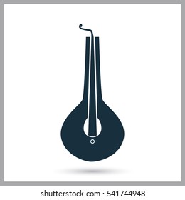Jew's-harp music instrument icon. Simple design for web and mobile