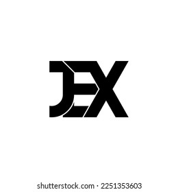 jex initial letter monogram logo design