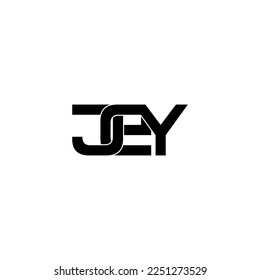 jey initial letter monogram logo design