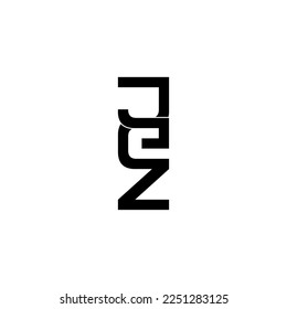 jez typography letter monogram logo design