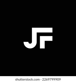 JF or FJ abstract outstanding professional business awesome artistic branding company different colors illustration logo