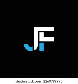 JF or FJ abstract outstanding professional business awesome artistic branding company different colors illustration logo
