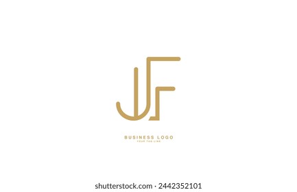 JF, FJ , F, Abstract Letters Logo Monogram