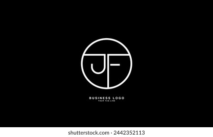 JF, FJ , F, Abstract Letters Logo Monogram