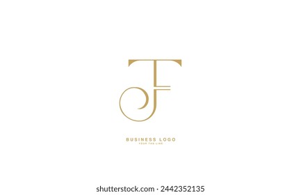 JF, FJ , F, Abstract Letters Logo Monogram