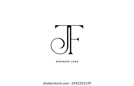 JF, FJ , F, Abstract Letters Logo Monogram